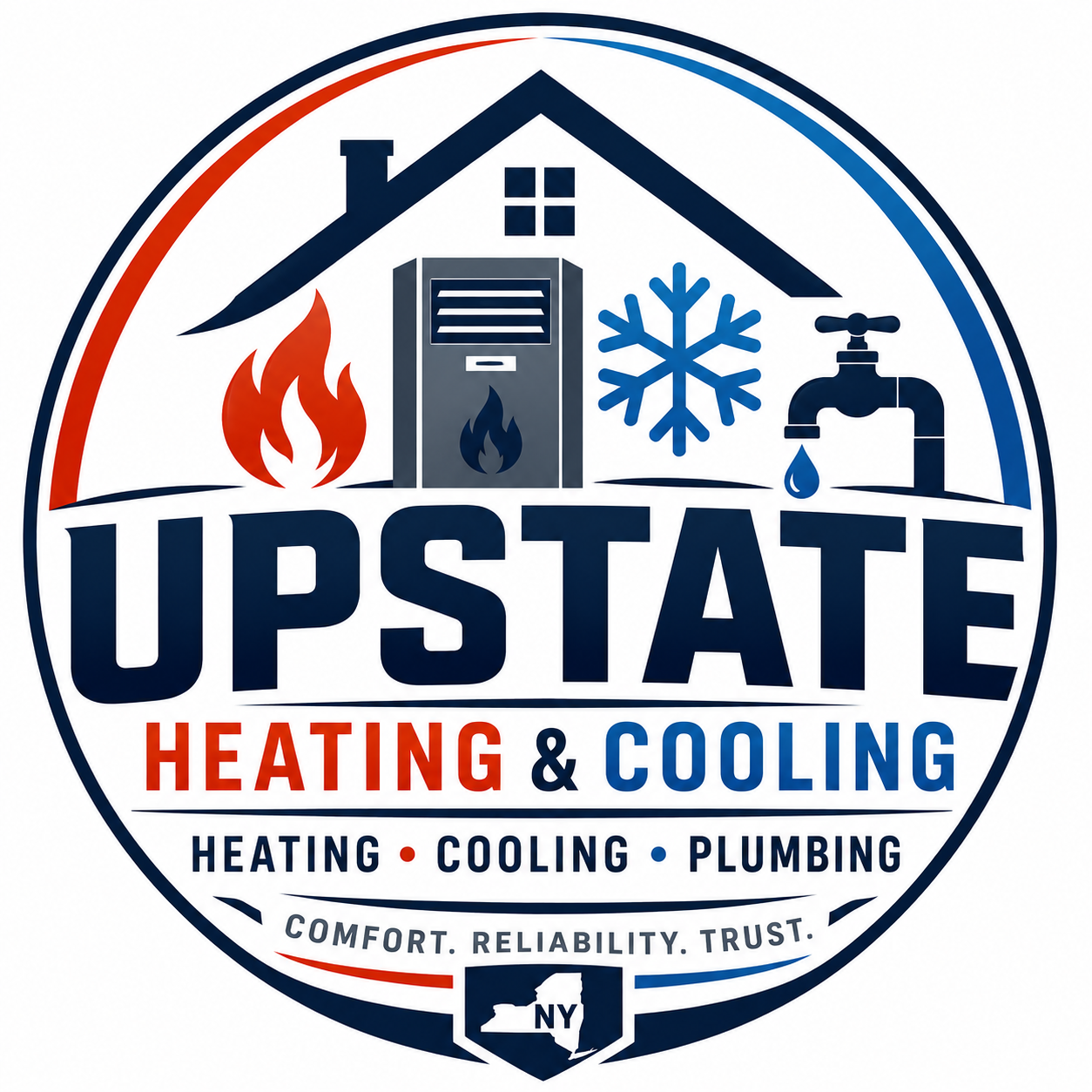 Upstate Heating and Cooling logo